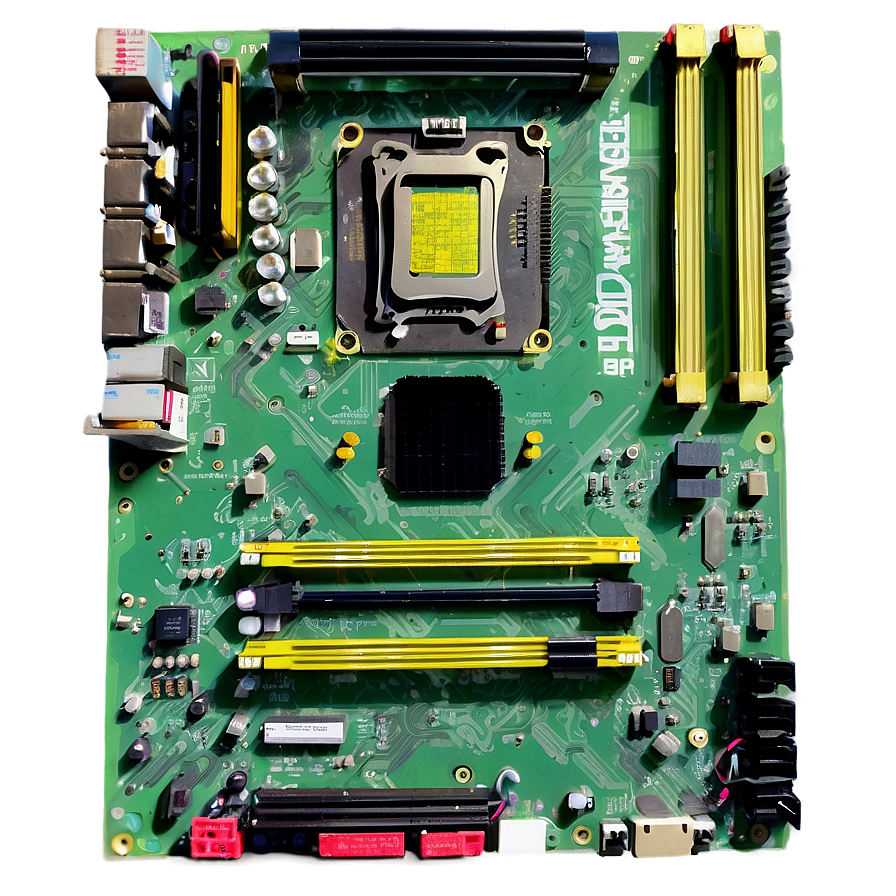 Top-down Motherboard Shot Png 95