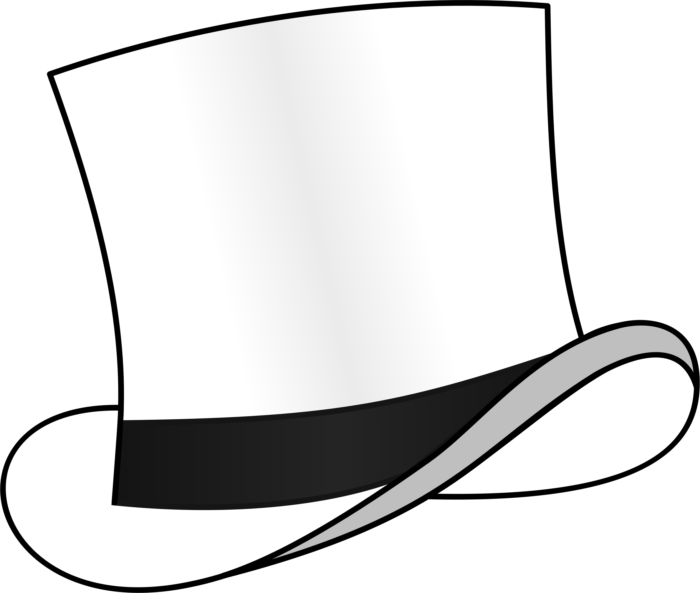 Top Hat White - White Top Hat Clipart, HD Png Download PNG with transparent background