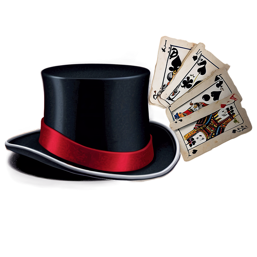 Top Hat With Cards Png (for Magician Themes Again) 14