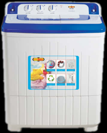 Super Asia Semi Automatic Washing Machine, HD Png Download PNG image with a transparent background, free high-resolution download