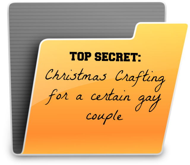 Top Secret Christmas Crafting File Folder