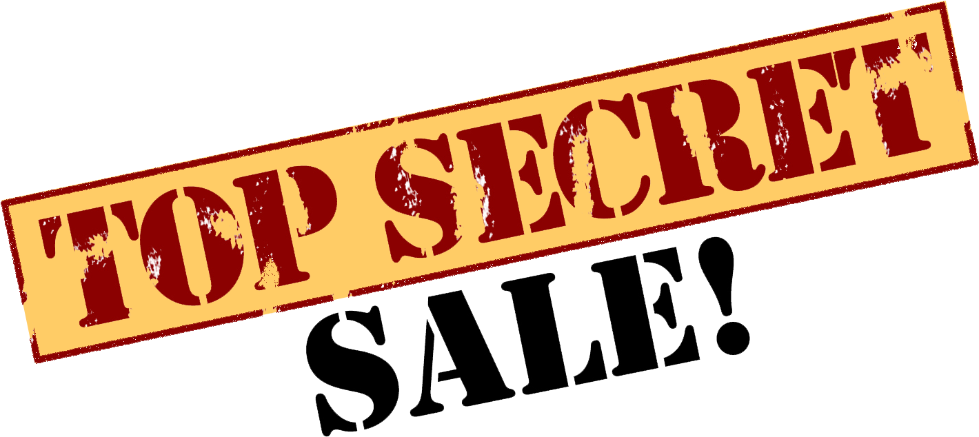 Top Secret Sale Banner