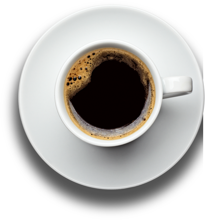 Coffee Cup Caffxe8 Americano - Top Coffee Cup Png, Transparent Png PNG with transparent background