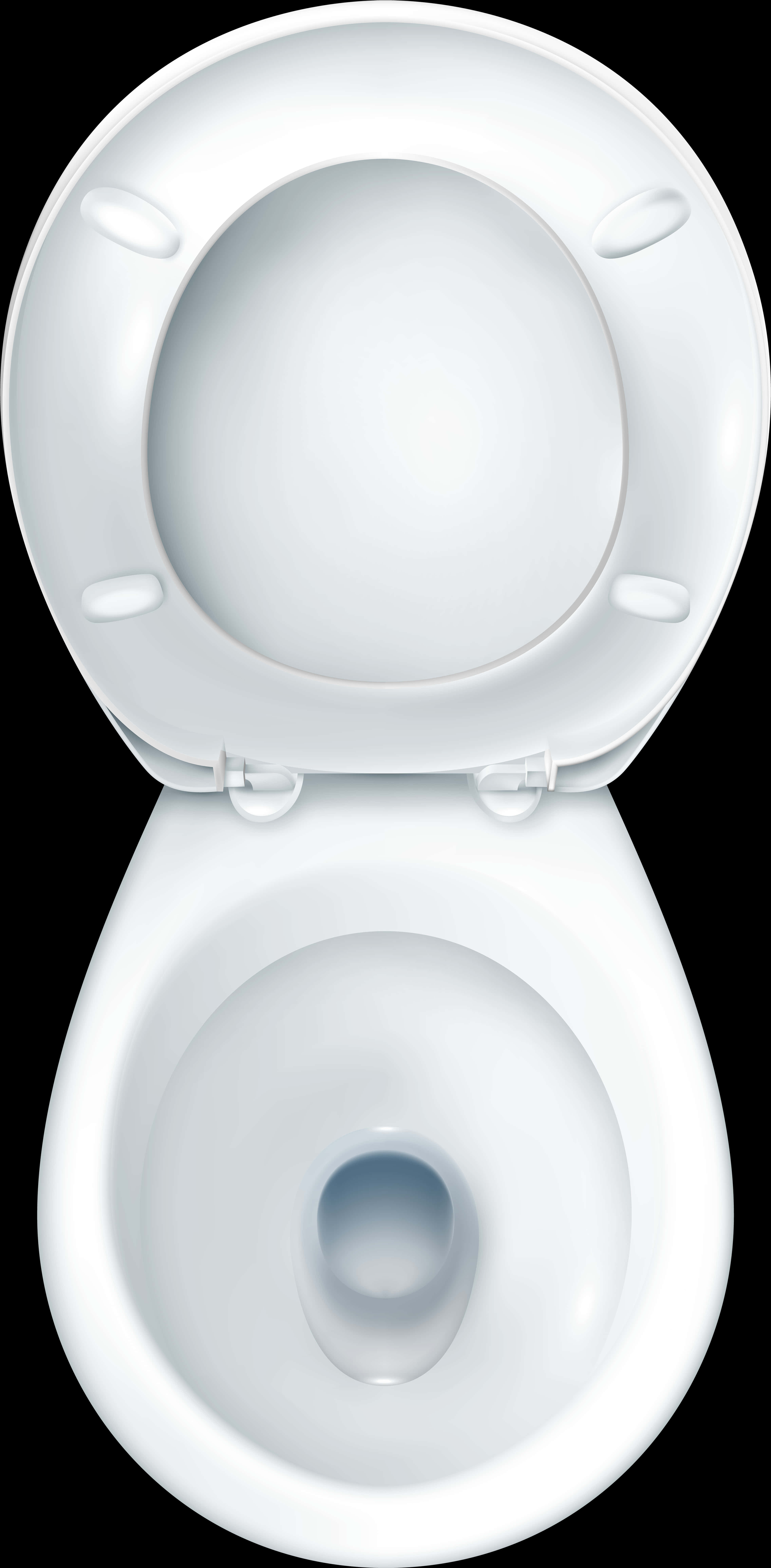 Top View Open Toilet Seat