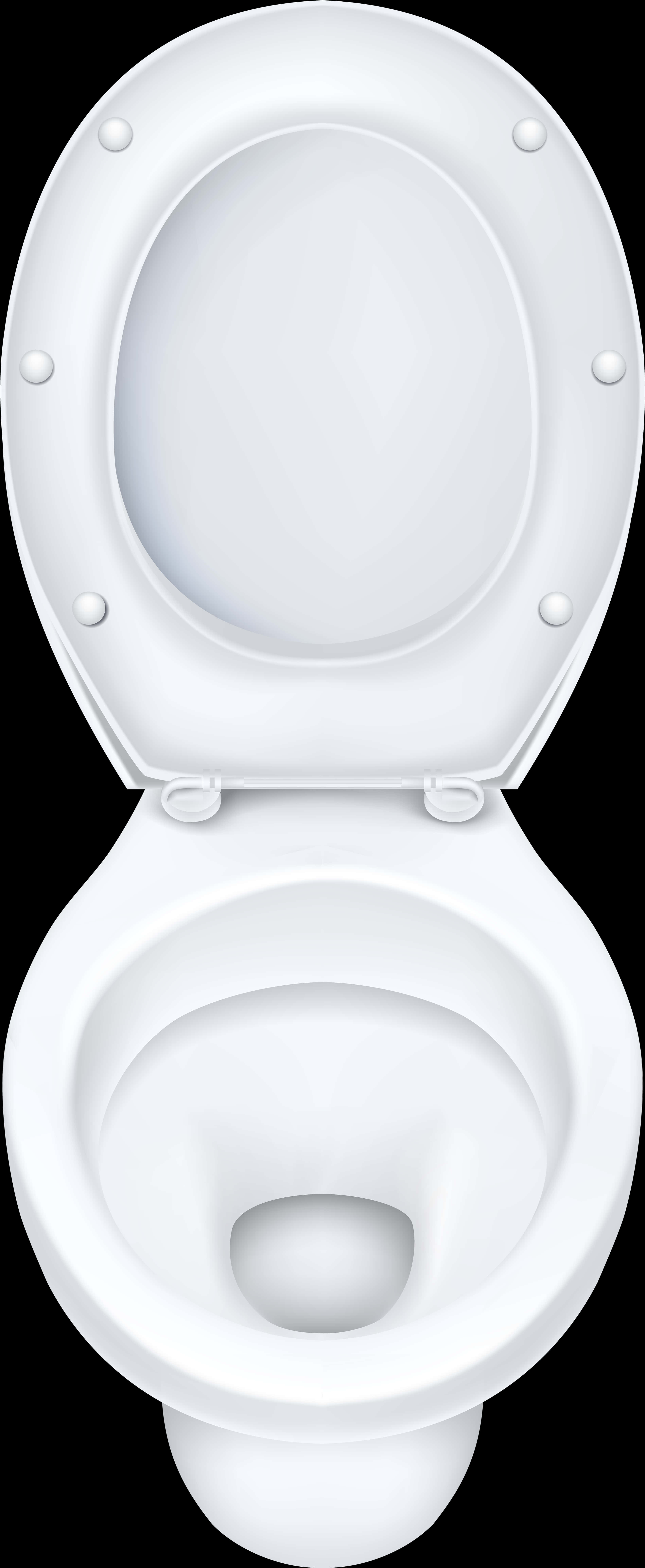 Top View Open Toilet Seat