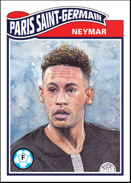 Topps Ucl Living Set Card - Neymar, HD Png Download PNG with transparent background