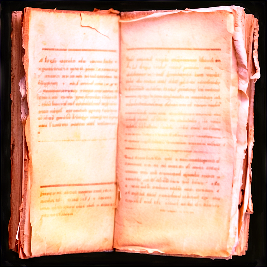 Torn Book Page Png 25