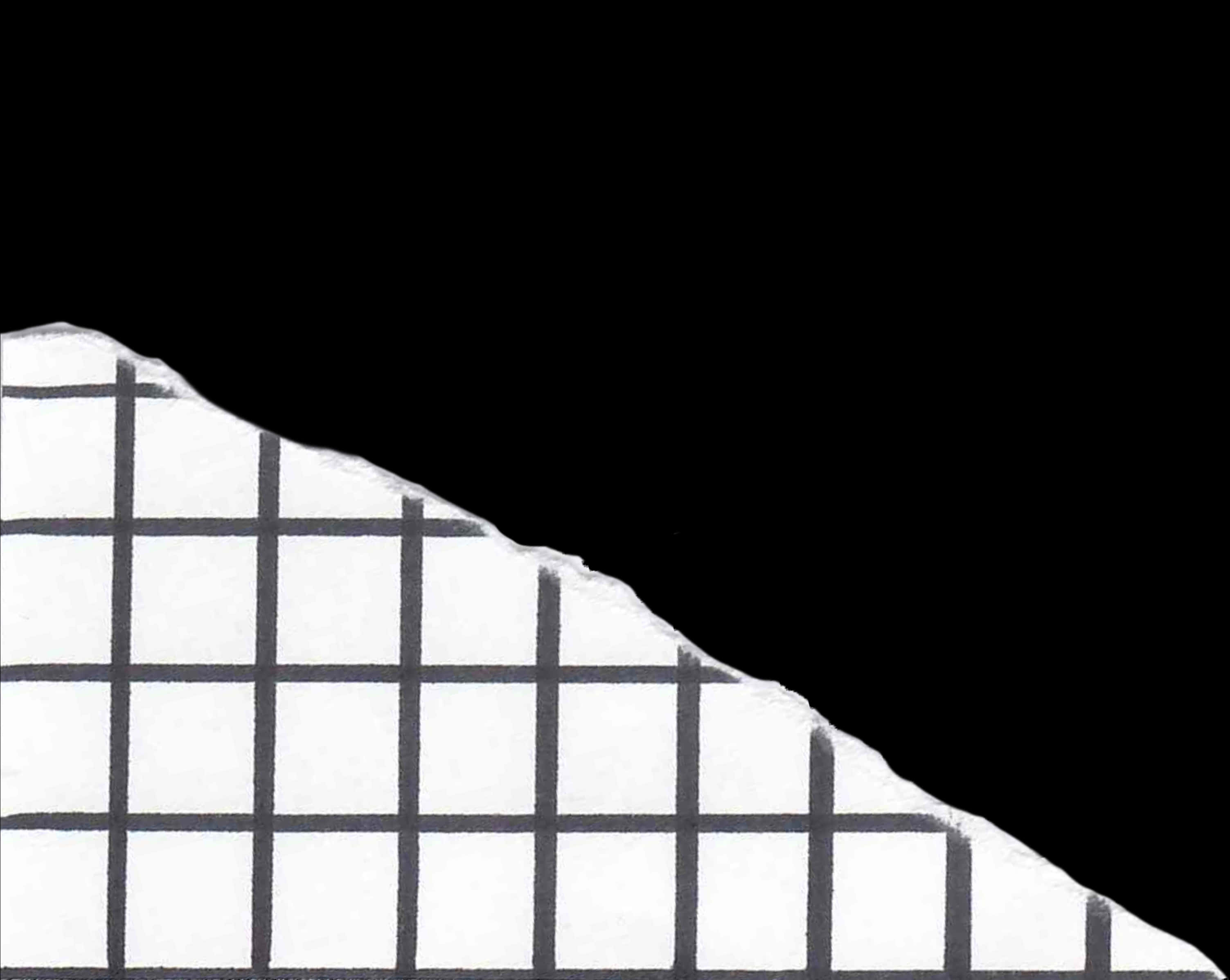 Torn Grid Paper Edge PNG image with a transparent background, free high-resolution download