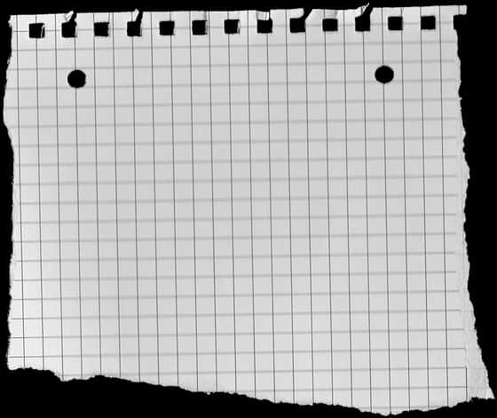 Torn Grid Paper Texture PNG image with a transparent background, free high-resolution download