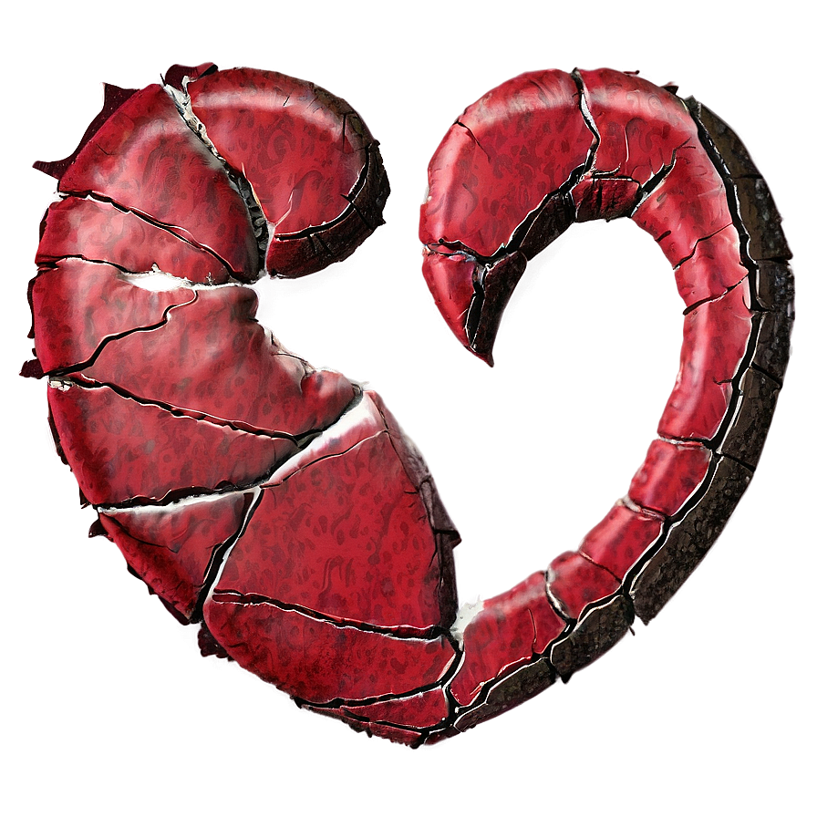 Torn Heart Art Png Kgd71