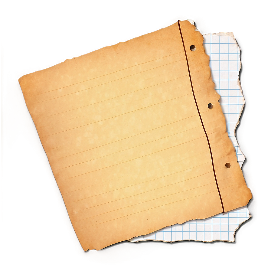 Torn Notebook Paper Edge Png 05252024