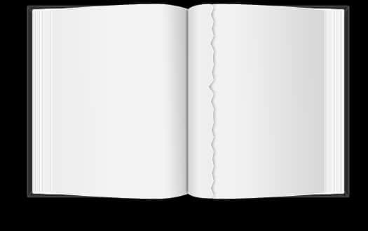 Torn Open Blank Book