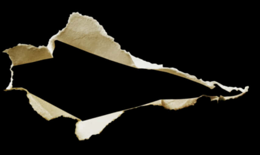 Torn Paper Edge Black Background