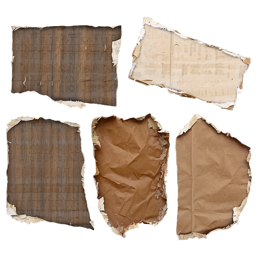 Torn Paper Texture Art Png 06282024