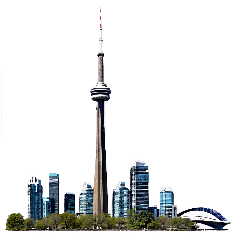 Toronto Skyline Silhouette PNG fui PNG with transparent background