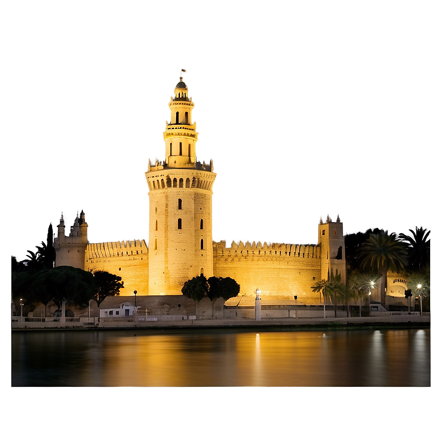 Torre Del Oro Sevilla Night View Png 56