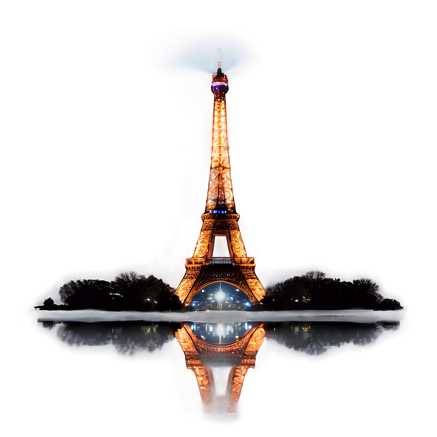 Torre Eiffel In The Fog Png 06262024