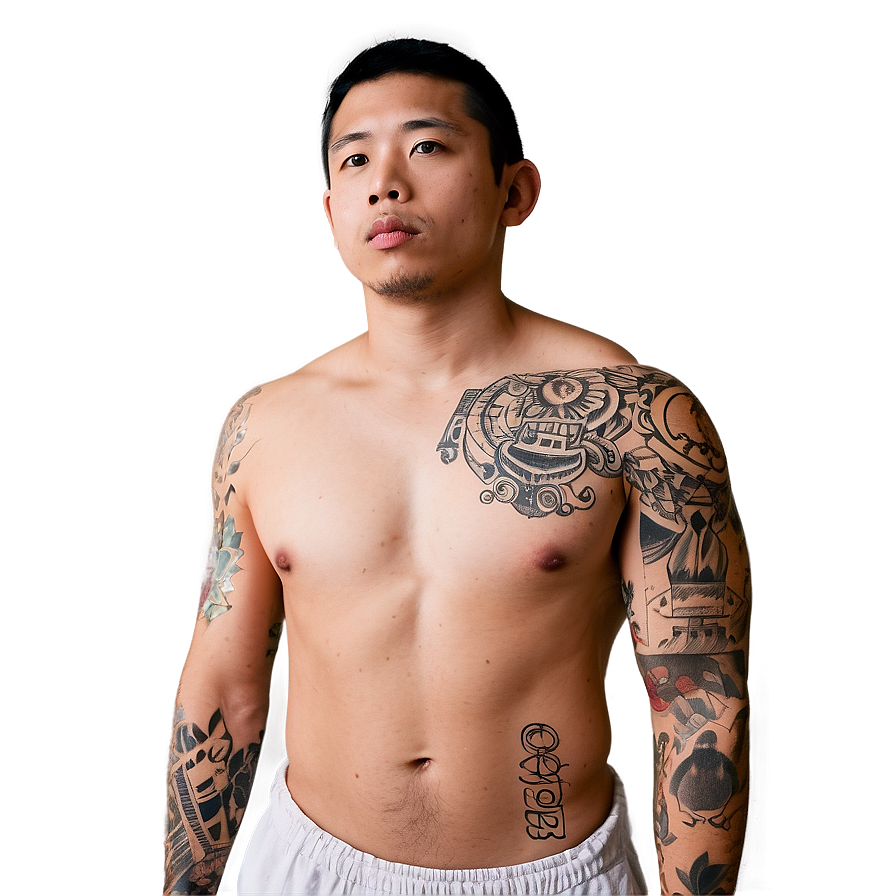 Torso With Tattoos Png 26