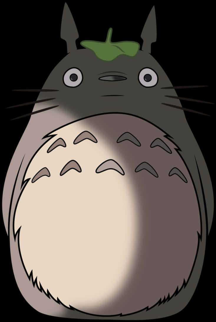 Totoro_ Character_ Illustration PNG with transparent background