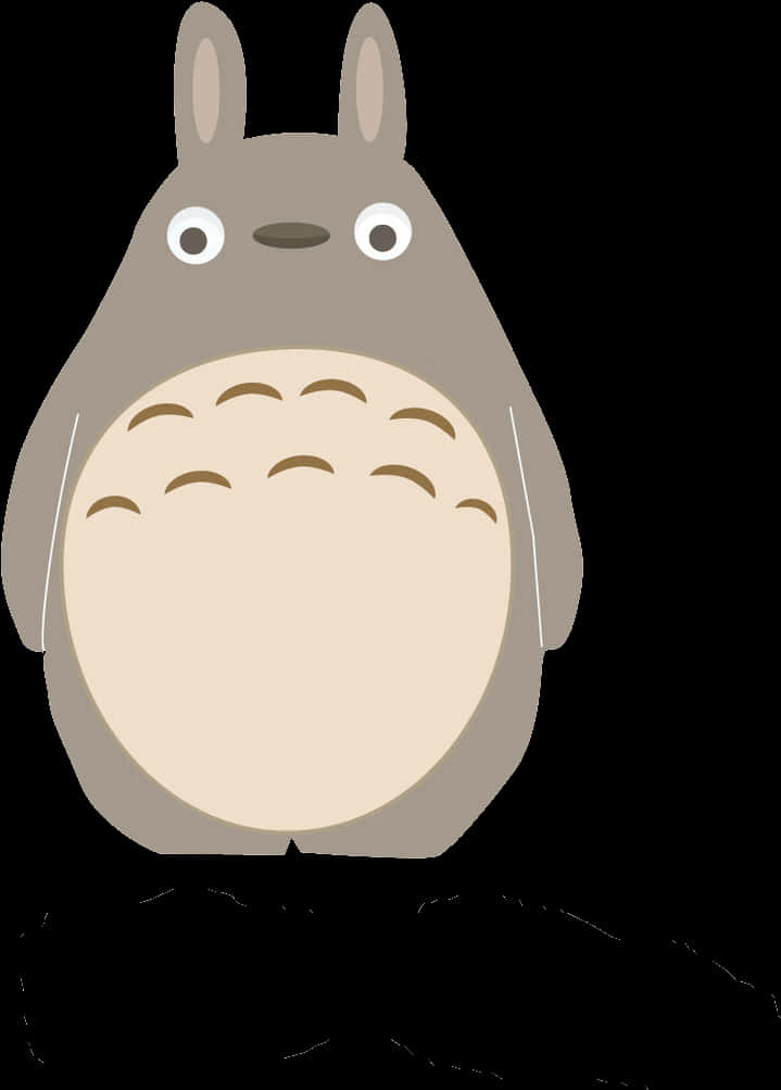 Totoro Iconic Animated Character PNG with transparent background