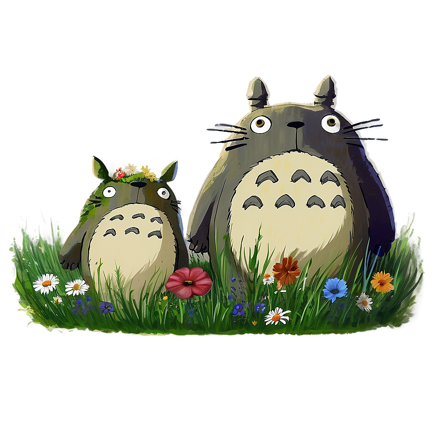 Totoro In Meadow Png 05062024