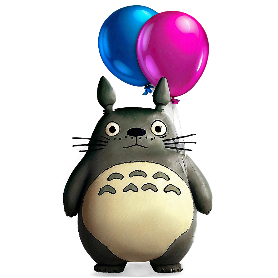 Totoro With Balloons Png Ttq