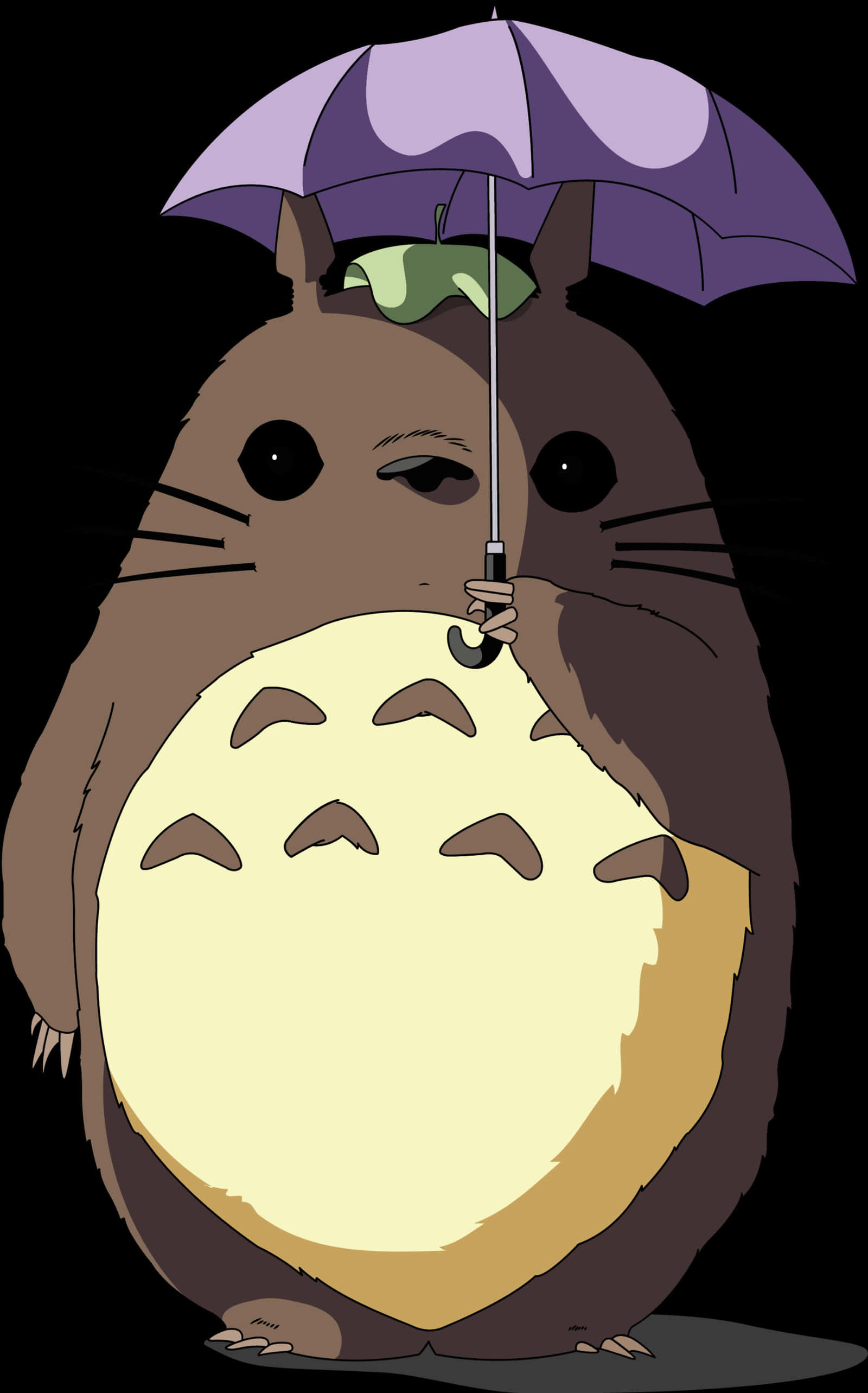 Totorowith Umbrella PNG with transparent background