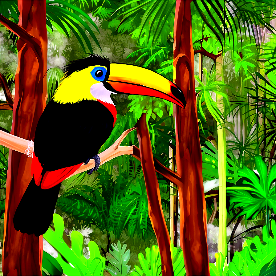 Toucan In Forest Png 2