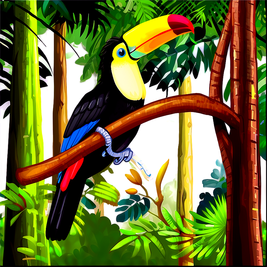 Toucan In Forest Png Oup18