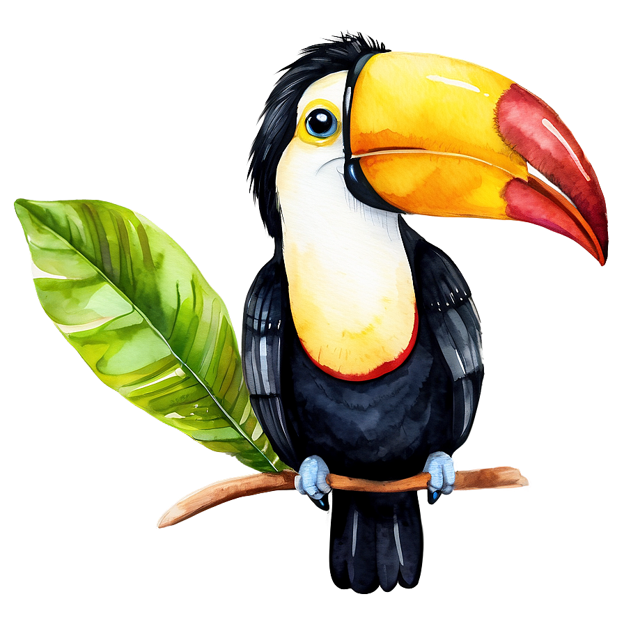 Toucan In Watercolor Png Mfj