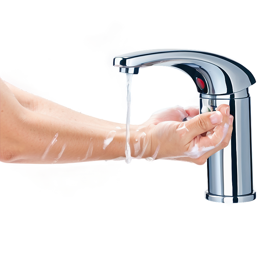 Touchless Hygiene Hand Tap PNG 06262024 PNG with transparent background