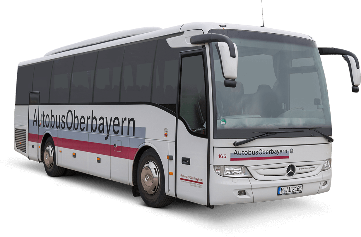 Tour Coach Autobus Oberbayern Mercedes Benz PNG with transparent background