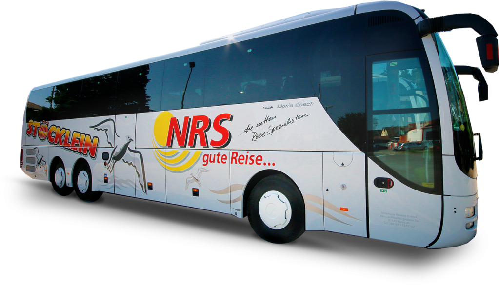 Tour Coach N R S Gute Reise PNG with transparent background