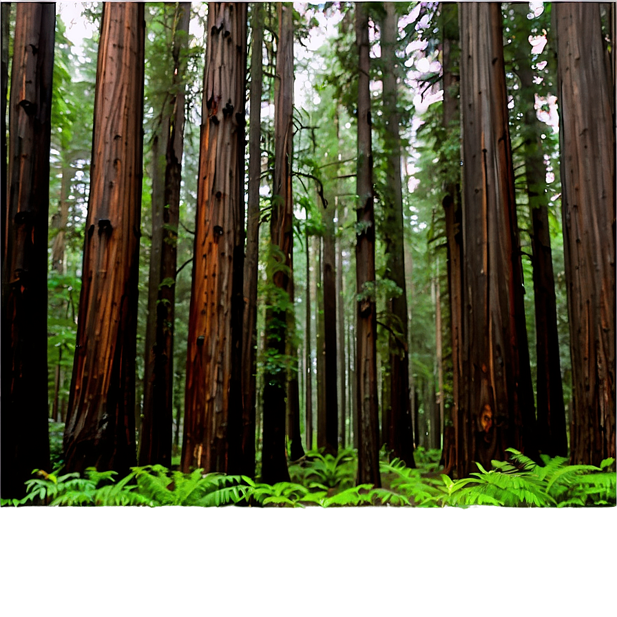 Towering Redwood Forest Photo Png Npu