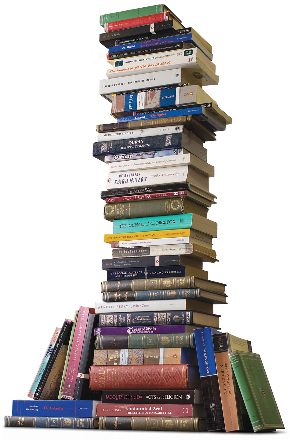 A Stack Of Great Books Library- - Stack Of Library Books, HD Png Download PNG image with a transparent background, free high-resolution download