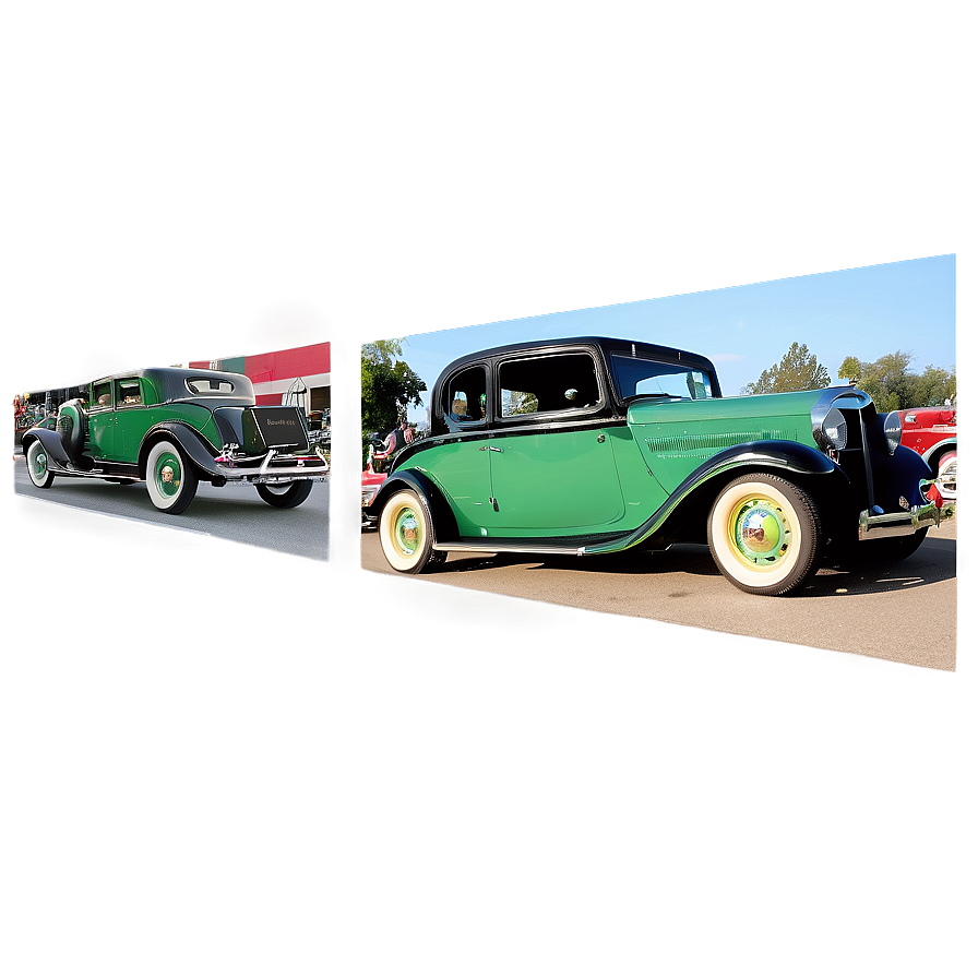 Town Vintage Car Parade PNG xtq95 PNG with transparent background