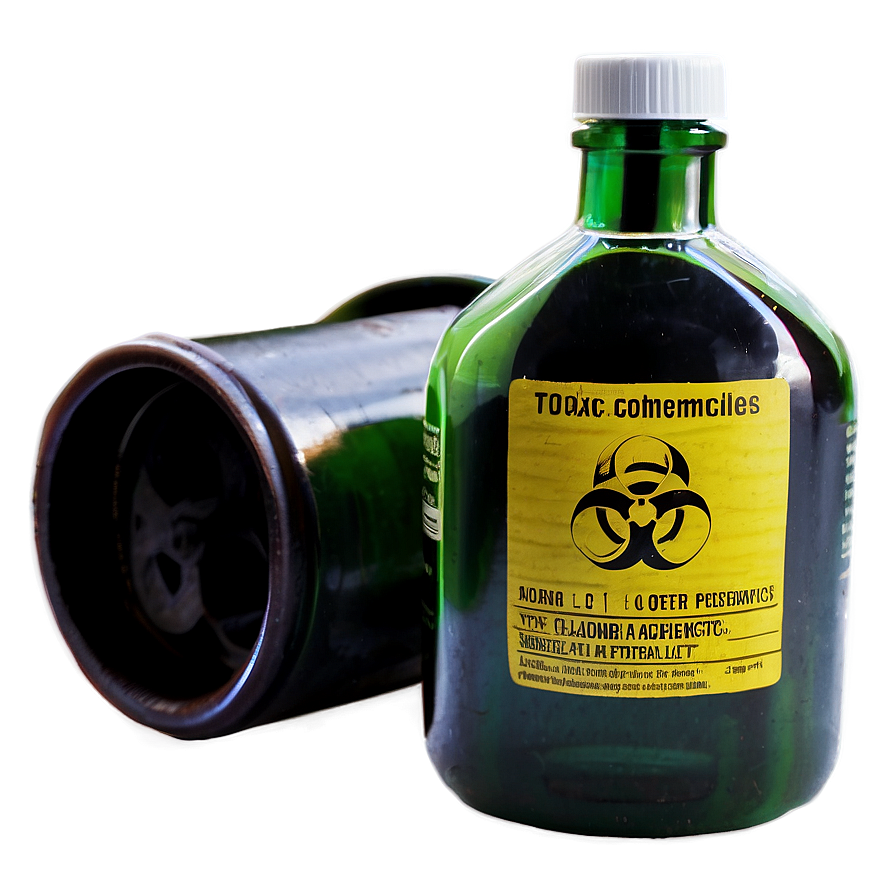 Toxic Chemicals Bottle Png 16