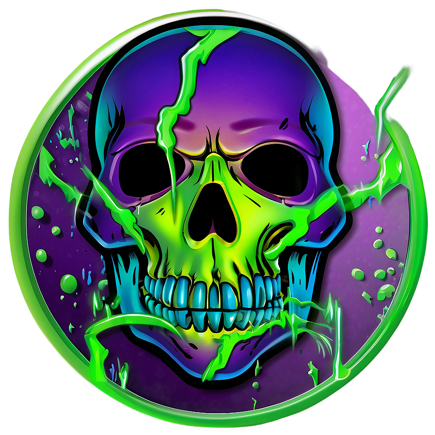 Toxic Skull Logo Png C