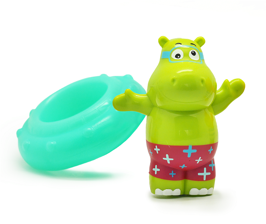 Toy Hippo With Inflatable Ring