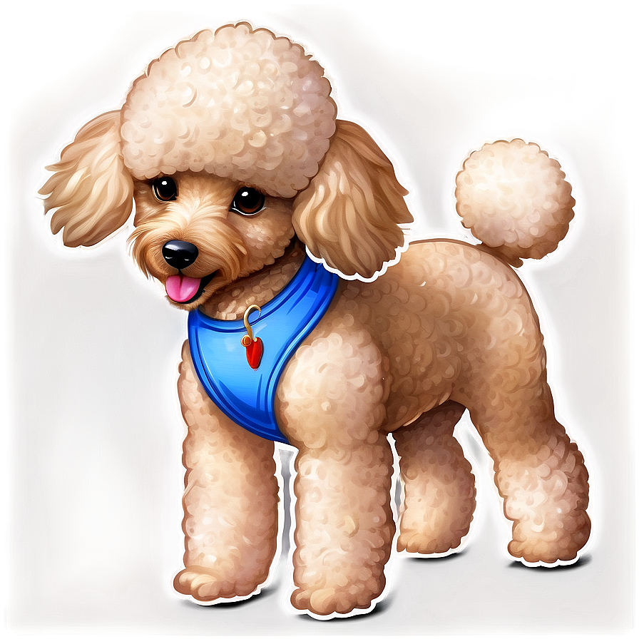 Toy Poodle Artwork PNG 06112024 PNG with transparent background