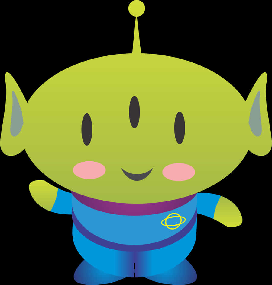 Toy Story Alien Character PNG with transparent background