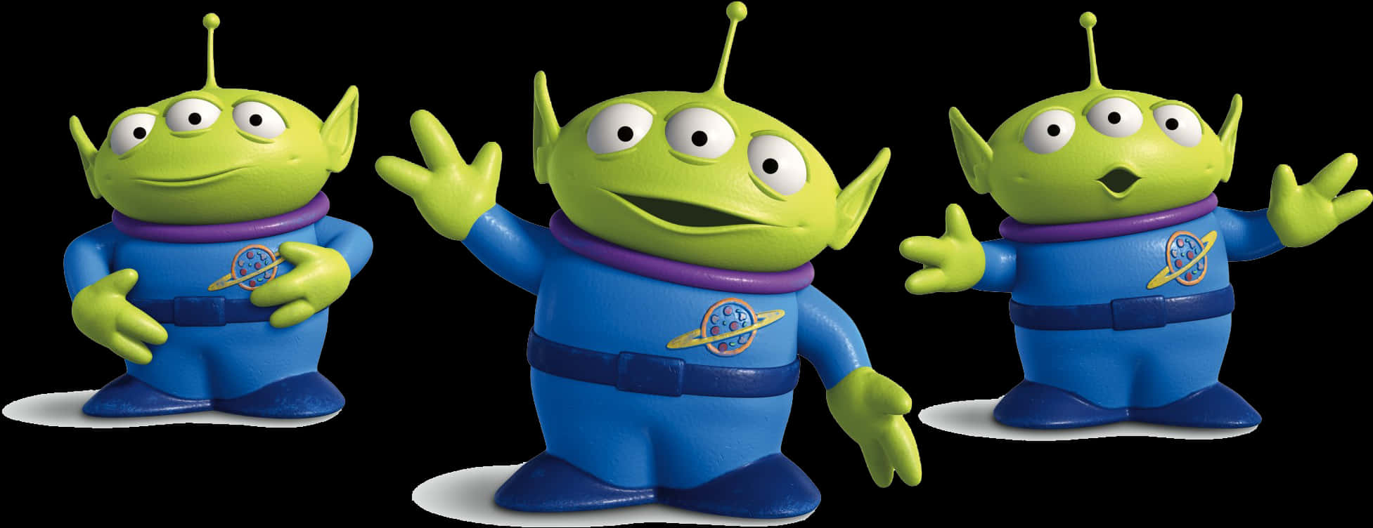 Toy Story Alien Trio PNG with transparent background