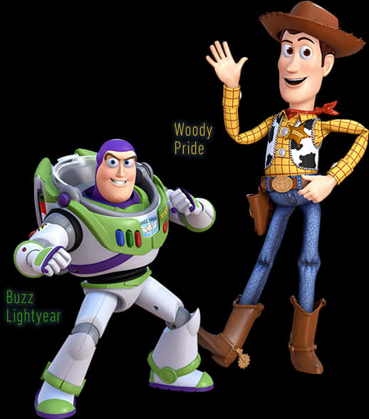 Toy Story Buzzand Woody PNG with transparent background