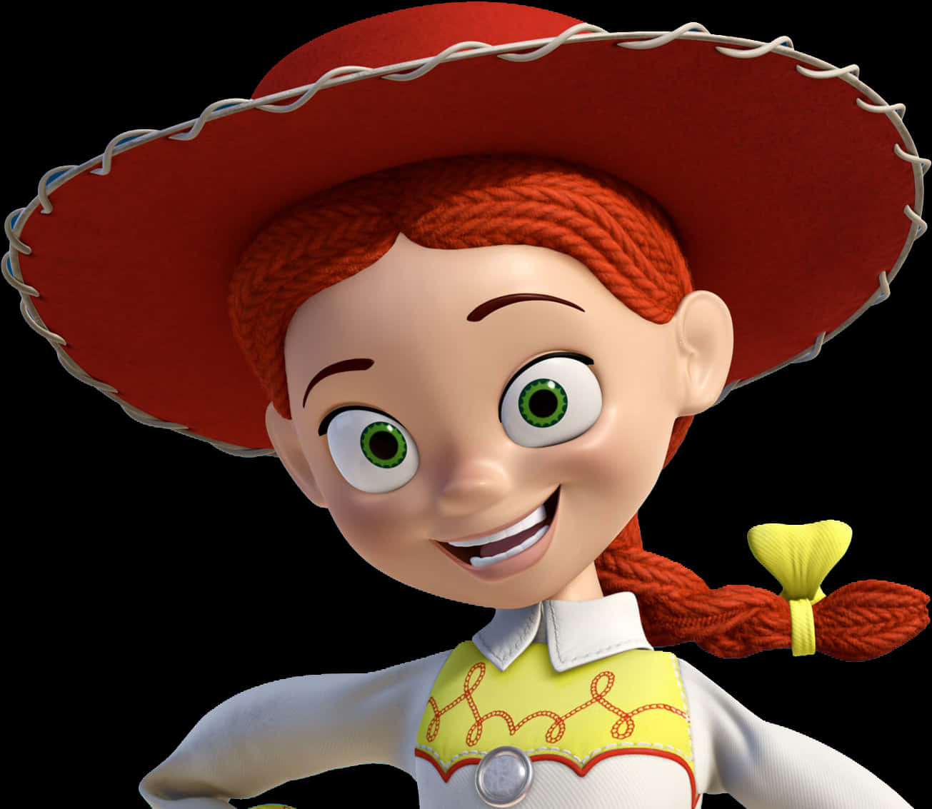 Toy Story Cowgirl Character Smile PNG with transparent background