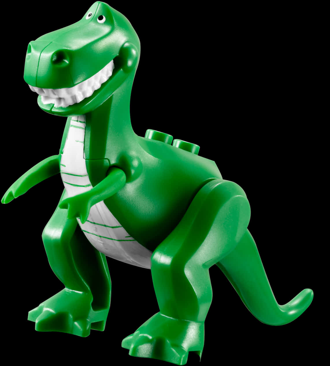 Toy Story Green Dinosaur Figure PNG with transparent background