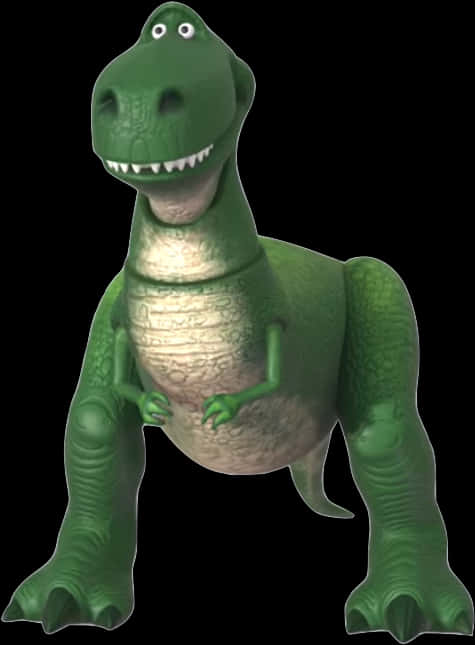 Toy Story Green Dinosaur Rex PNG with transparent background
