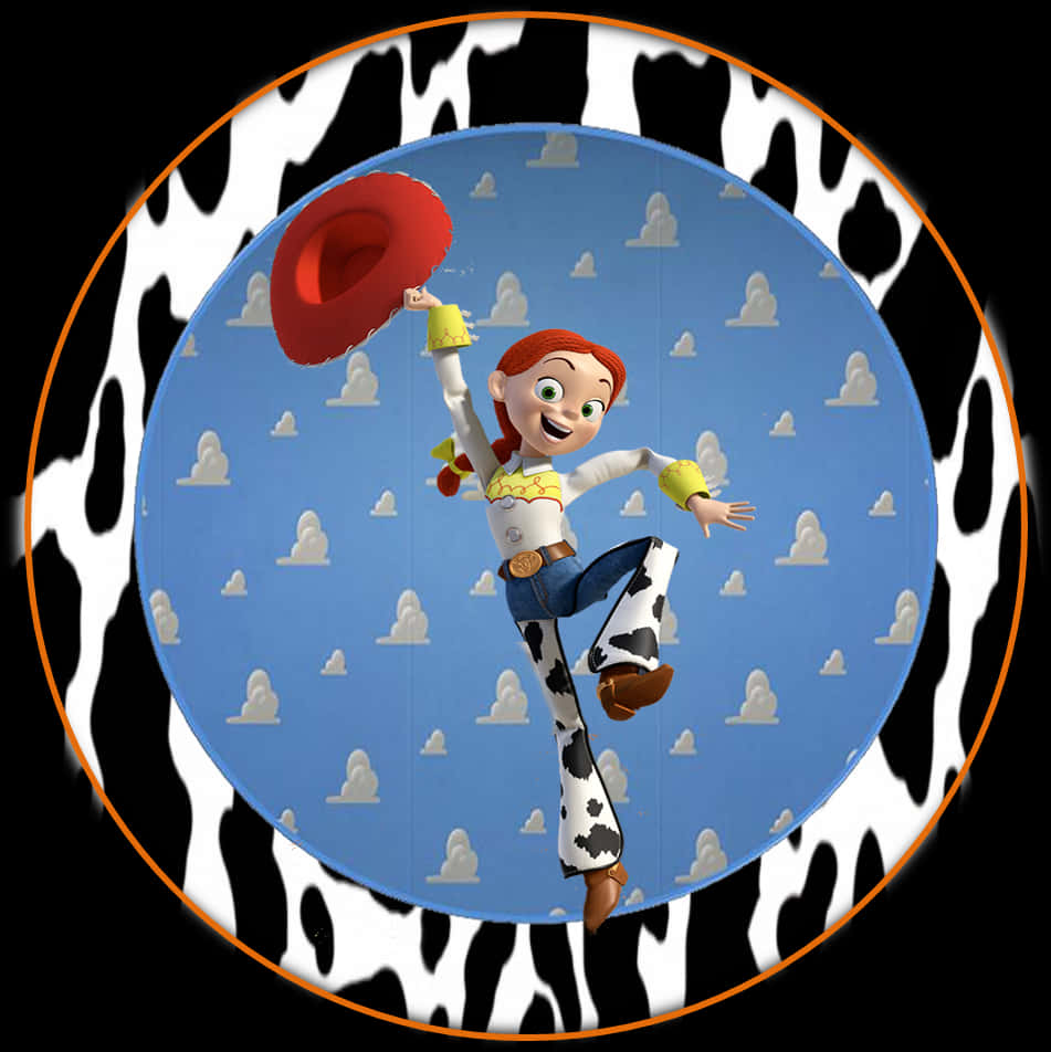 Toy Story Jessie Cowgirl Celebration PNG with transparent background
