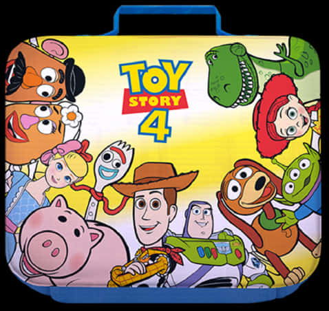Toy Story4 Character Collage Lunchbox PNG with transparent background