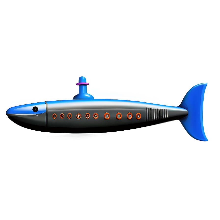 Toy Submarine Drawing PNG 05252024 PNG with transparent background