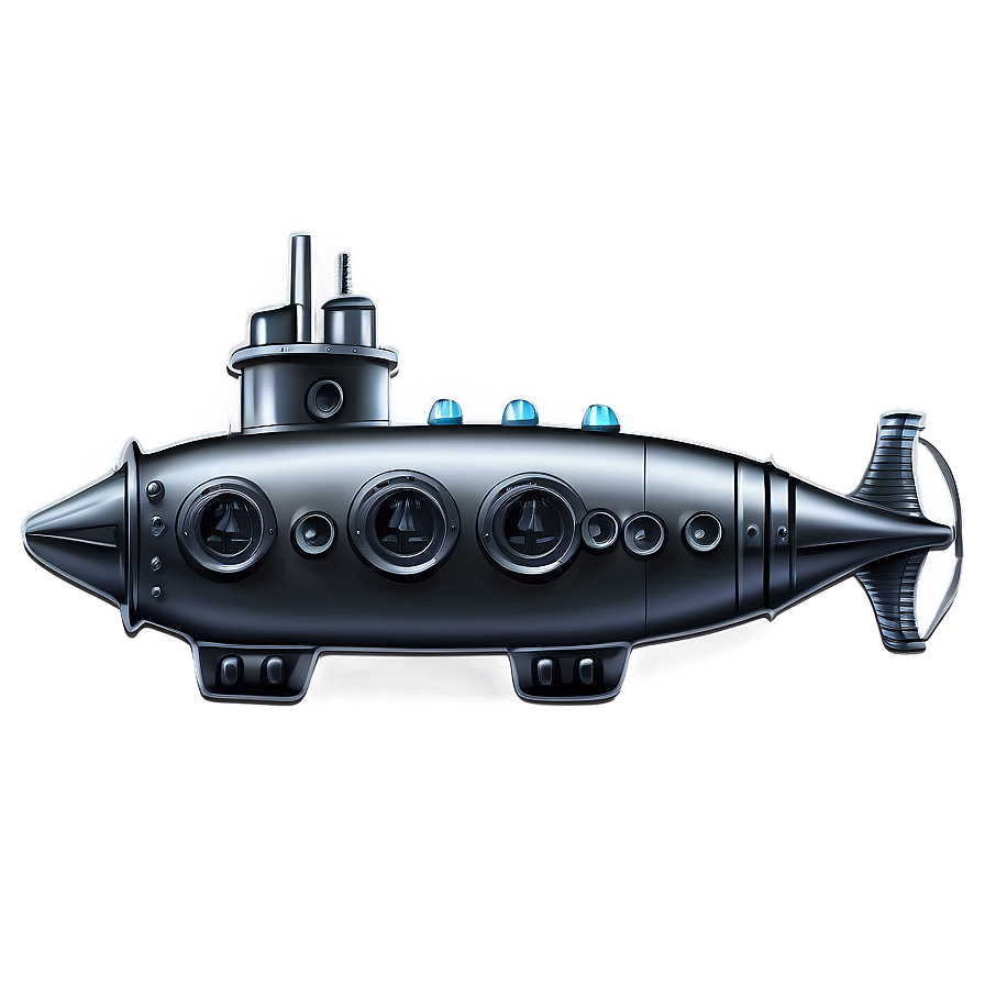Toy Submarine Drawing PNG 05252024 PNG with transparent background